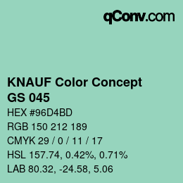 カラーコード: KNAUF Color Concept - GS 045 | qconv.com