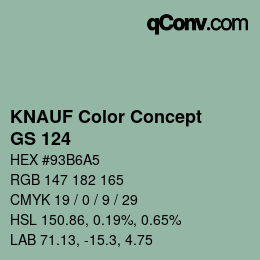 Color code: KNAUF Color Concept - GS 124 | qconv.com