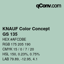 Farbcode: KNAUF Color Concept - GS 135 | qconv.com