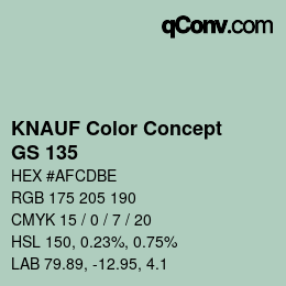 カラーコード: KNAUF Color Concept - GS 135 | qconv.com