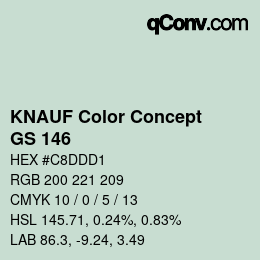 Color code: KNAUF Color Concept - GS 146 | qconv.com