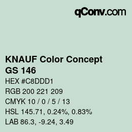 カラーコード: KNAUF Color Concept - GS 146 | qconv.com