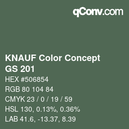 Color code: KNAUF Color Concept - GS 201 | qconv.com