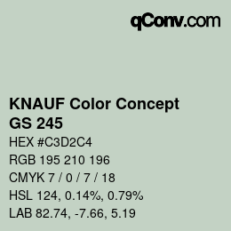 Color code: KNAUF Color Concept - GS 245 | qconv.com