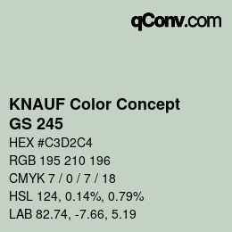 カラーコード: KNAUF Color Concept - GS 245 | qconv.com