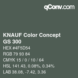 Color code: KNAUF Color Concept - GS 300 | qconv.com