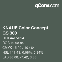 カラーコード: KNAUF Color Concept - GS 300 | qconv.com