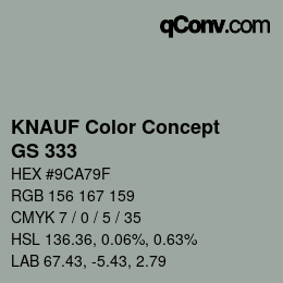 カラーコード: KNAUF Color Concept - GS 333 | qconv.com