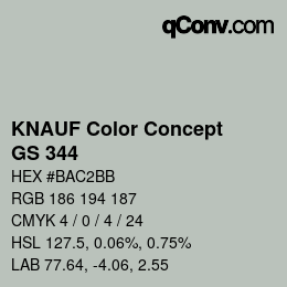 Farbcode: KNAUF Color Concept - GS 344 | qconv.com