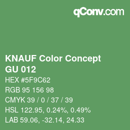 Farbcode: KNAUF Color Concept - GU 012 | qconv.com