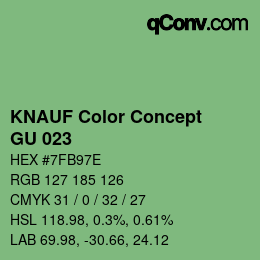 Farbcode: KNAUF Color Concept - GU 023 | qconv.com