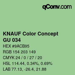 Farbcode: KNAUF Color Concept - GU 034 | qconv.com