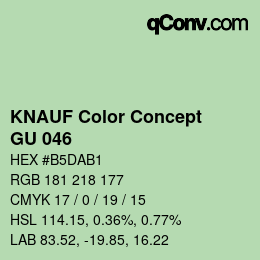 Color code: KNAUF Color Concept - GU 046 | qconv.com