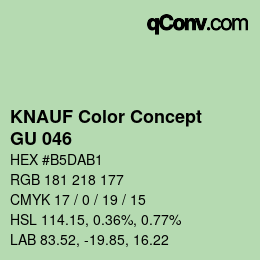 カラーコード: KNAUF Color Concept - GU 046 | qconv.com