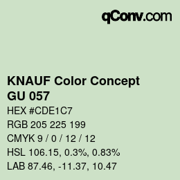 Farbcode: KNAUF Color Concept - GU 057 | qconv.com