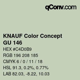 Farbcode: KNAUF Color Concept - GU 146 | qconv.com