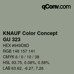 Farbcode: KNAUF Color Concept - GU 323 | qconv.com