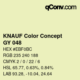 Farbcode: KNAUF Color Concept - GY 048 | qconv.com