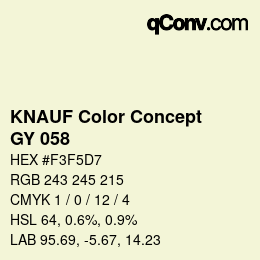 Farbcode: KNAUF Color Concept - GY 058 | qconv.com