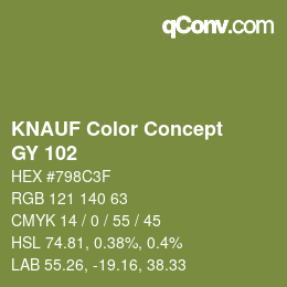 Color code: KNAUF Color Concept - GY 102 | qconv.com