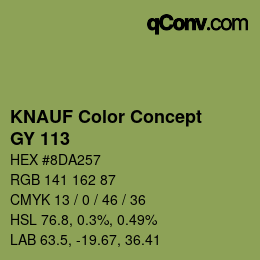 Código de color: KNAUF Color Concept - GY 113 | qconv.com