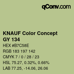 Color code: KNAUF Color Concept - GY 134 | qconv.com