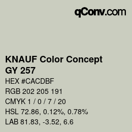 Farbcode: KNAUF Color Concept - GY 257 | qconv.com