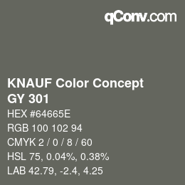 Farbcode: KNAUF Color Concept - GY 301 | qconv.com