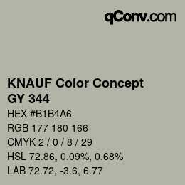 Farbcode: KNAUF Color Concept - GY 344 | qconv.com