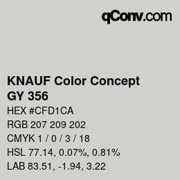 Farbcode: KNAUF Color Concept - GY 356 | qconv.com