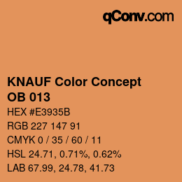 カラーコード: KNAUF Color Concept - OB 013 | qconv.com