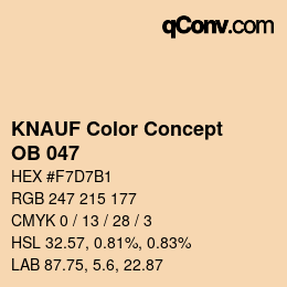 Código de color: KNAUF Color Concept - OB 047 | qconv.com