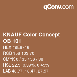 Farbcode: KNAUF Color Concept - OB 101 | qconv.com