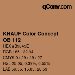 Farbcode: KNAUF Color Concept - OB 112 | qconv.com