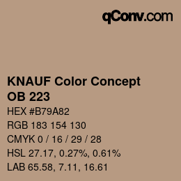 Farbcode: KNAUF Color Concept - OB 223 | qconv.com