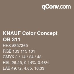 Color code: KNAUF Color Concept - OB 311 | qconv.com