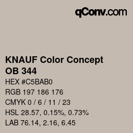 Farbcode: KNAUF Color Concept - OB 344 | qconv.com