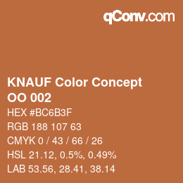 Código de color: KNAUF Color Concept - OO 002 | qconv.com