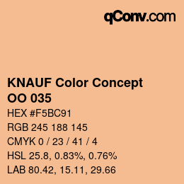 Farbcode: KNAUF Color Concept - OO 035 | qconv.com