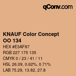 Código de color: KNAUF Color Concept - OO 134 | qconv.com
