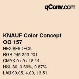 カラーコード: KNAUF Color Concept - OO 157 | qconv.com