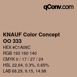 Farbcode: KNAUF Color Concept - OO 333 | qconv.com