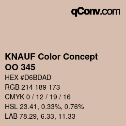 Farbcode: KNAUF Color Concept - OO 345 | qconv.com
