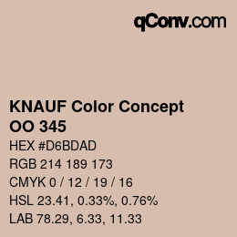 Código de color: KNAUF Color Concept - OO 345 | qconv.com