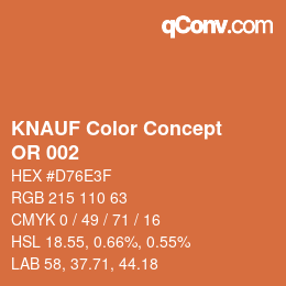 カラーコード: KNAUF Color Concept - OR 002 | qconv.com