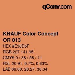 カラーコード: KNAUF Color Concept - OR 013 | qconv.com