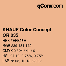 Código de color: KNAUF Color Concept - OR 035 | qconv.com