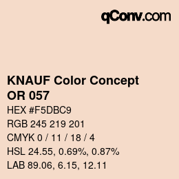 Código de color: KNAUF Color Concept - OR 057 | qconv.com