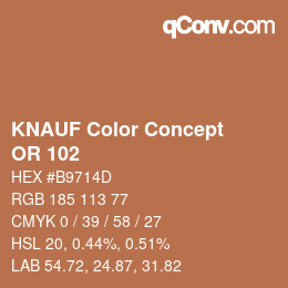 カラーコード: KNAUF Color Concept - OR 102 | qconv.com