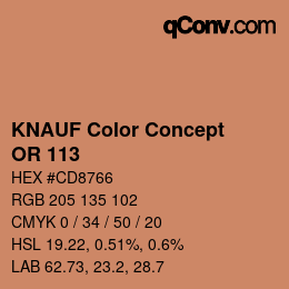 カラーコード: KNAUF Color Concept - OR 113 | qconv.com